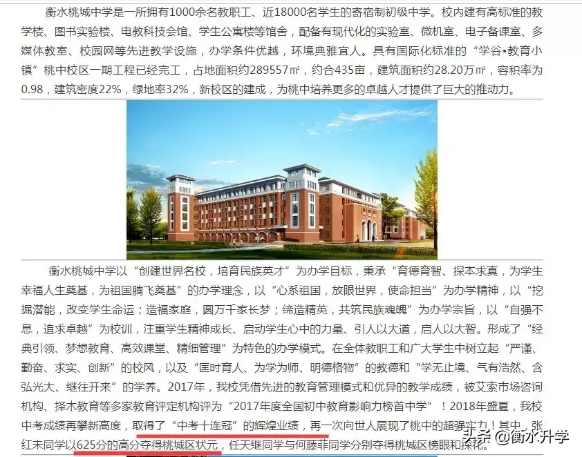 衡水所有私立高中排名,有哪些好学校